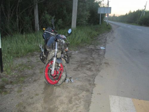 столкновение мотоцикла и авто