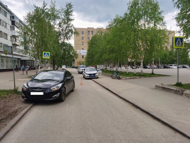 В Ухте водитель Hyundai сбил 11-ти летнего велосипедиста